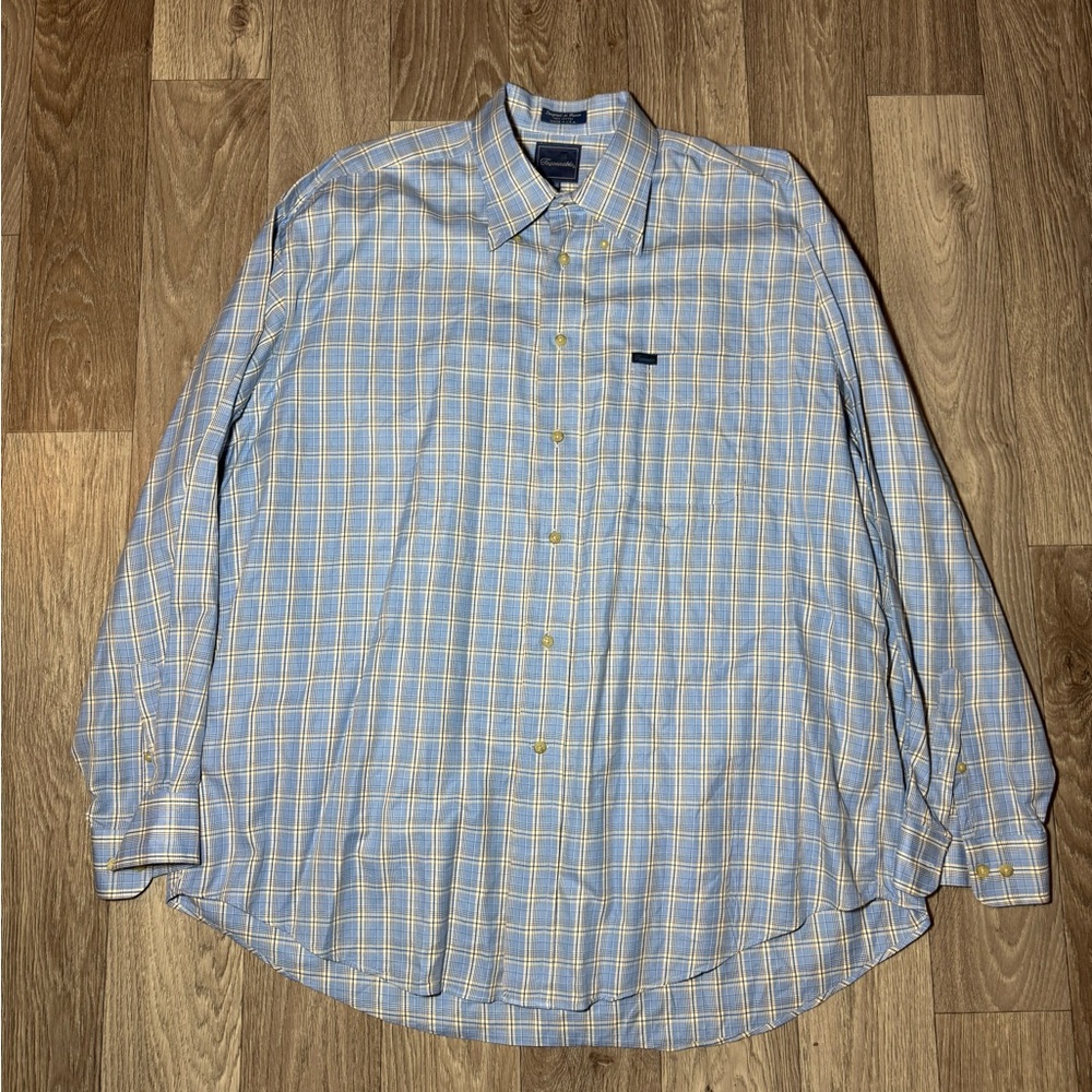 Faconnable Mens Button Up Shirt Size XXL